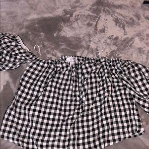 Off the shoulder light weight blouse